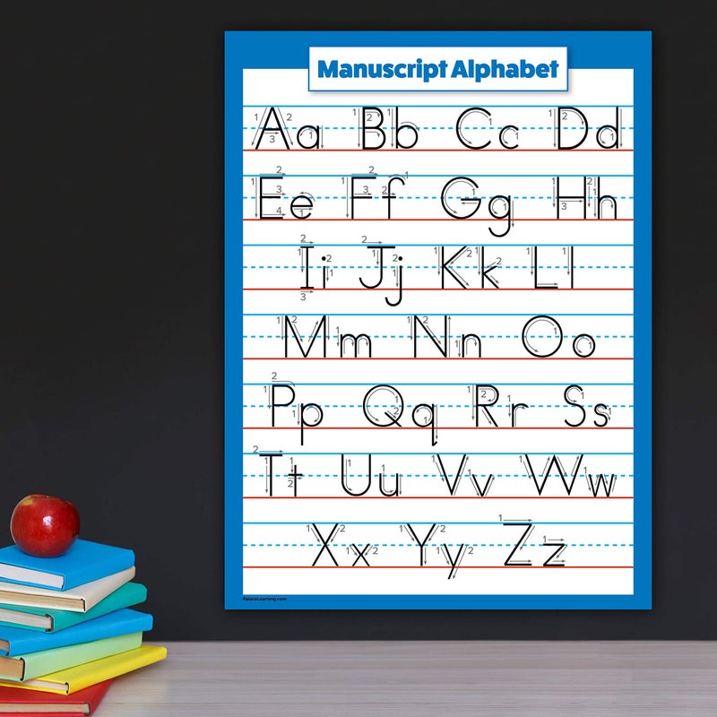 Palace Learning 2 Pack - ABC Alphabet & Manuscript Writing Poster Set (LAMINATED, 18" x 24") - Image 5